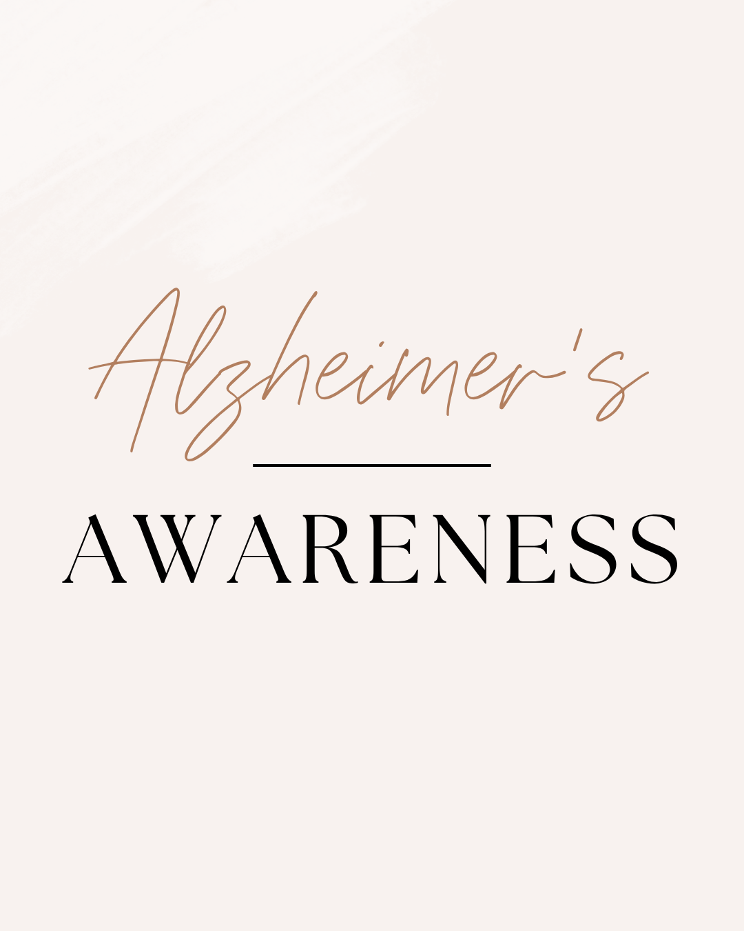 Alzheimer's Awareness
