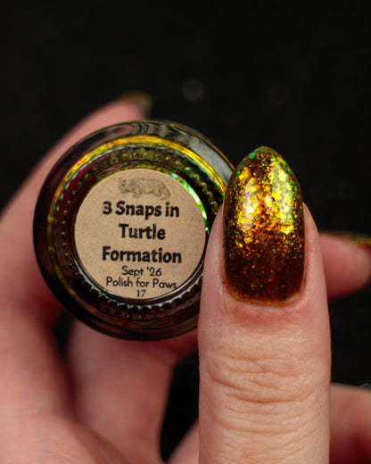 PREORDER: Polish for Paws - 3 Snaps in Turtle Formation