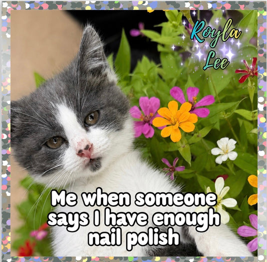 Sticker: Enough Nail Polish