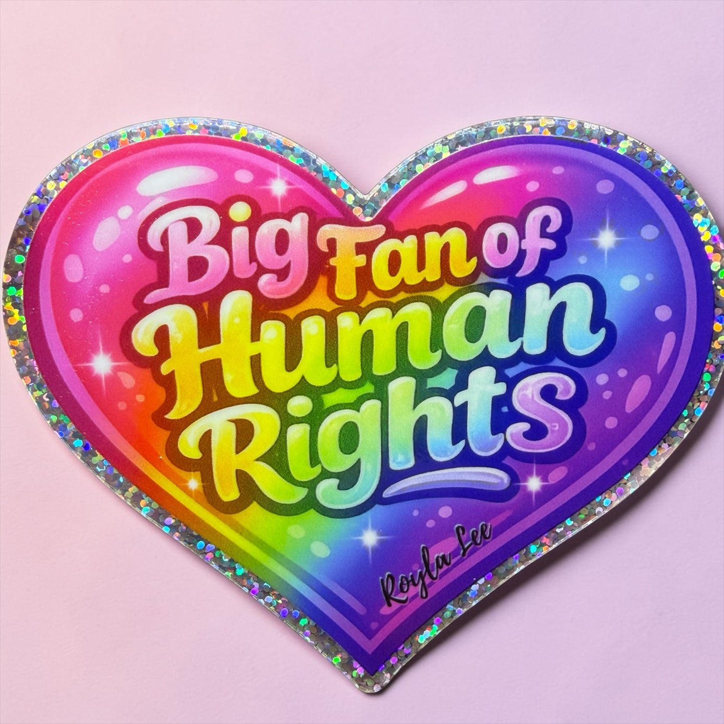 STICKER: Big Fan of Human Rights