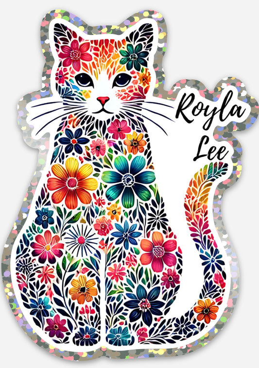 Flower Cat Sticker