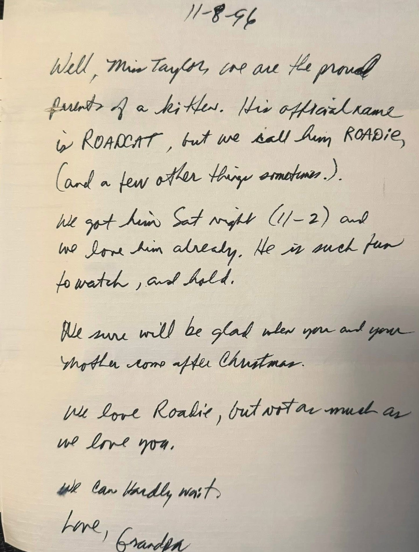 Roadie Road Cat - Suicide Awareness