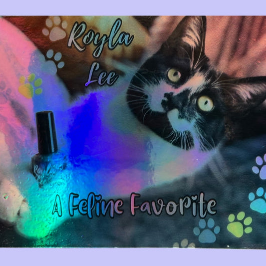 STICKER: Feline Favorite Holographic Helmer Sticker
